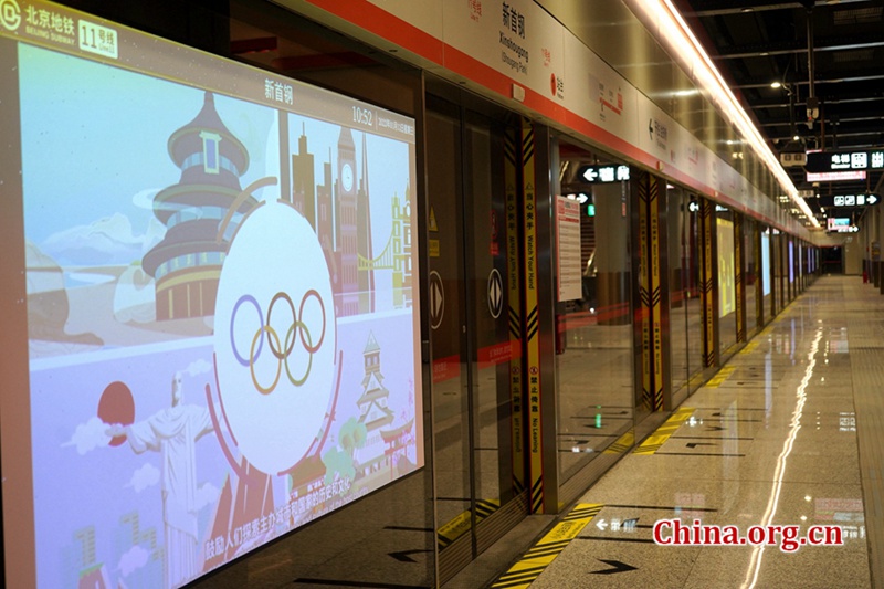 U-Bahn-Linie in Beijing für die Olympischen Winterspiele eröffnet