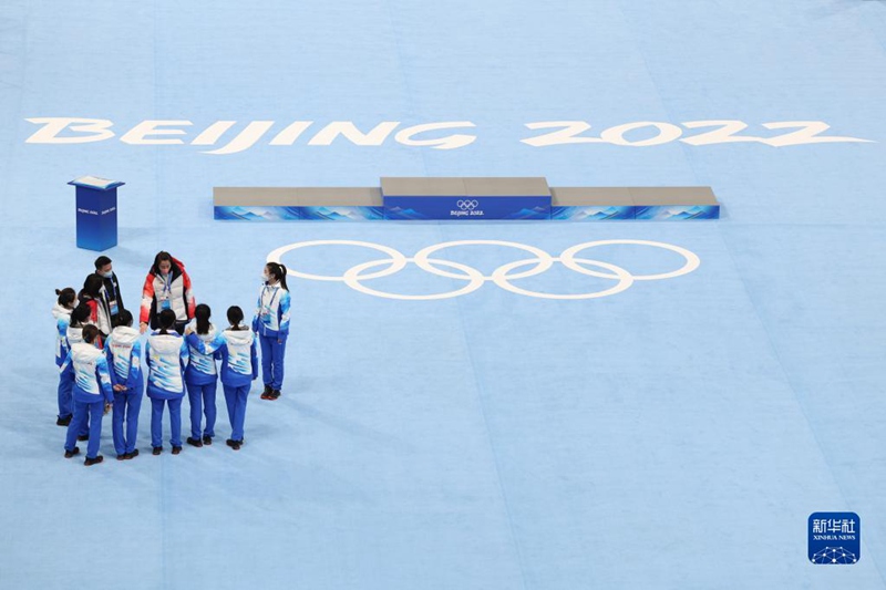 Nationale Eisschnelllaufhalle ist für die Medien zugänglich