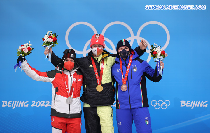 Fotoreportage: Rennrodler Ludwig gewinnt erstes deutsches Gold bei Beijing 2022