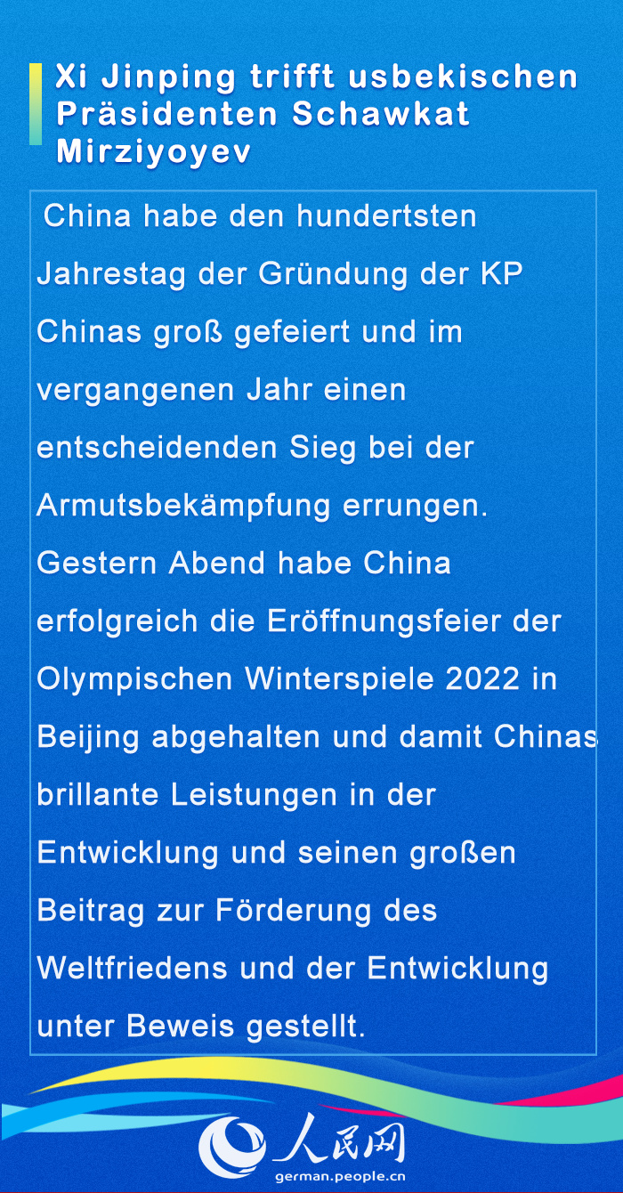 Internationale Gäste im Gespräch mit Chinas Staatspräsident Xi (I)