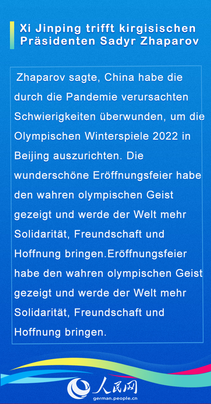 Internationale Gäste im Gespräch mit Chinas Staatspräsident Xi (I)