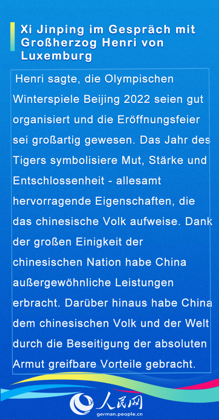 Internationale Gäste im Gespräch mit Chinas Staatspräsident Xi (I)