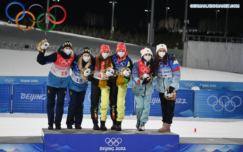 Skilanglauf bei Beijing 2022: Hennig und Carl aus Deutschland holen Gold im Teamsprint-Finale der Frauen im klassischen Stil