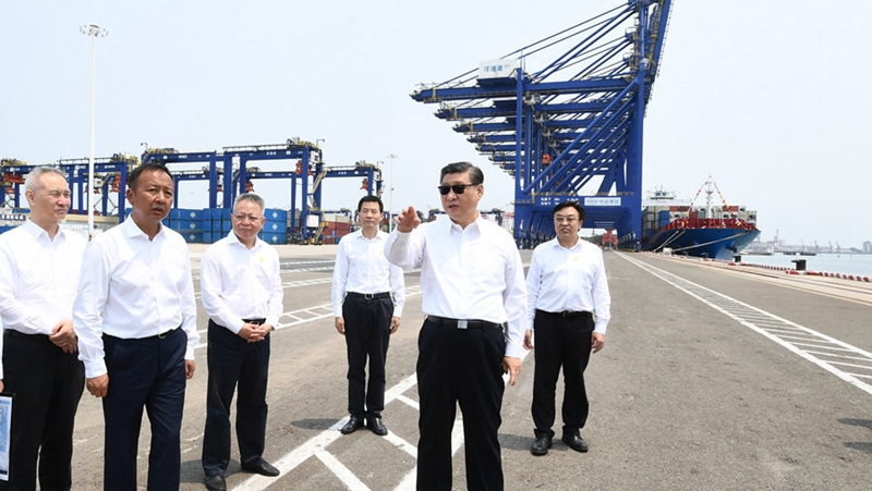 Xi Jinping inspiziert wirtschaftliche Entwicklungszone Yangpu in Hainan