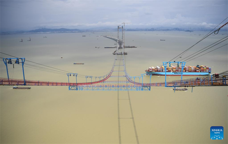 Shenzhen-Zhongshan-Brücke im Bau