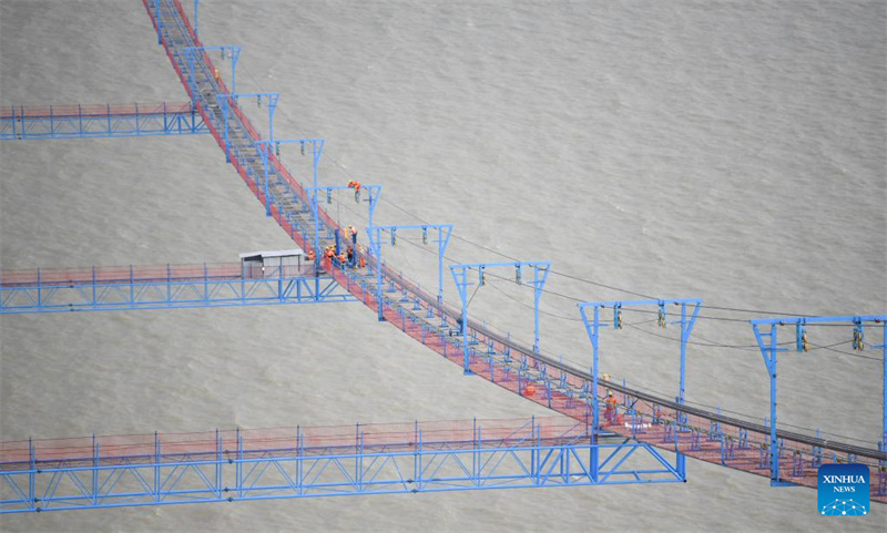 Shenzhen-Zhongshan-Brücke im Bau