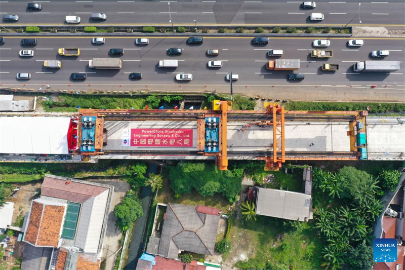 Hochgeschwindigkeitsstrecke Jakarta-Bandung schließt Montage von Kastenträgern ab