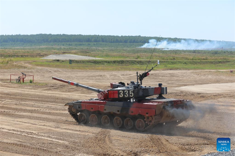 China erreicht das Finale im Panzer-Biathlon bei den Internationalen Armeespielen