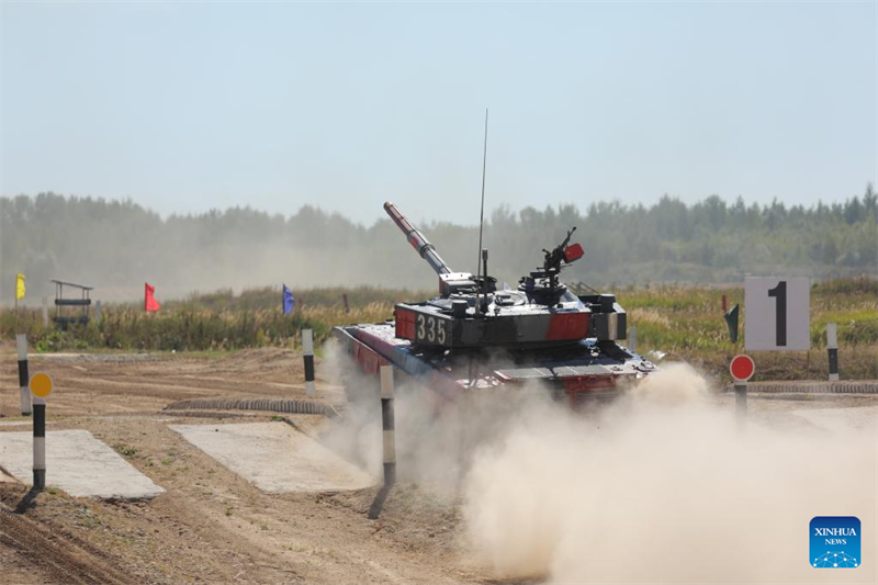 China erreicht das Finale im Panzer-Biathlon bei den Internationalen Armeespielen