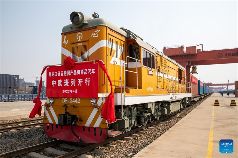 Heilongjiang startet Güterzug-Verbindung für Fahrzeugen nach Europa