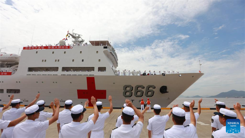 Chinesisches Hospitalschiff sticht für humanitäre Mission in See