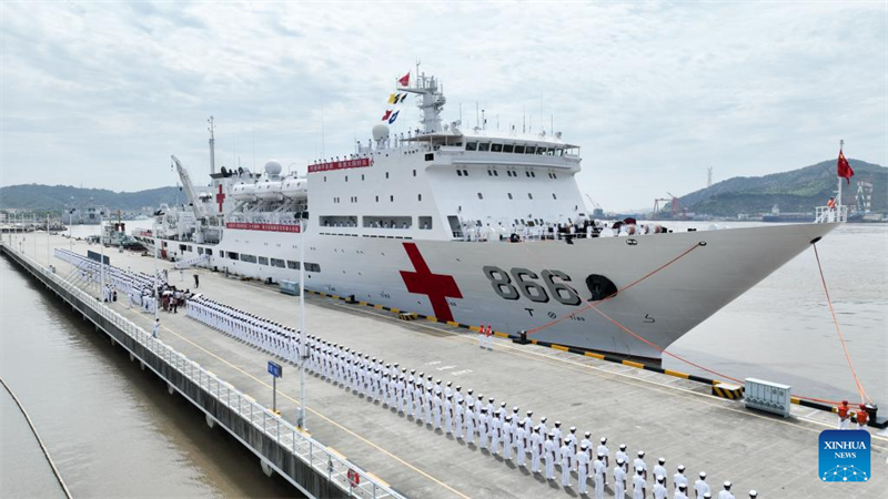 Chinesisches Hospitalschiff sticht für humanitäre Mission in See