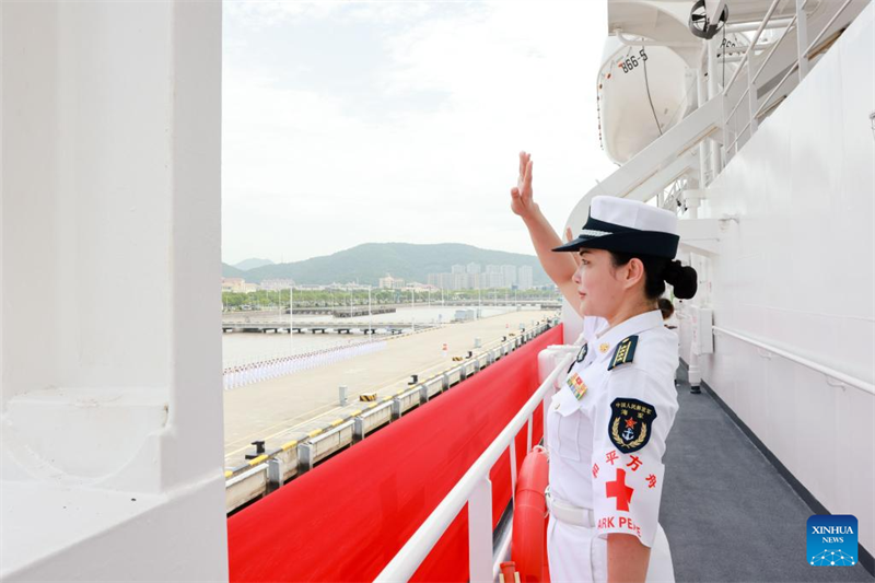 Chinesisches Hospitalschiff sticht für humanitäre Mission in See