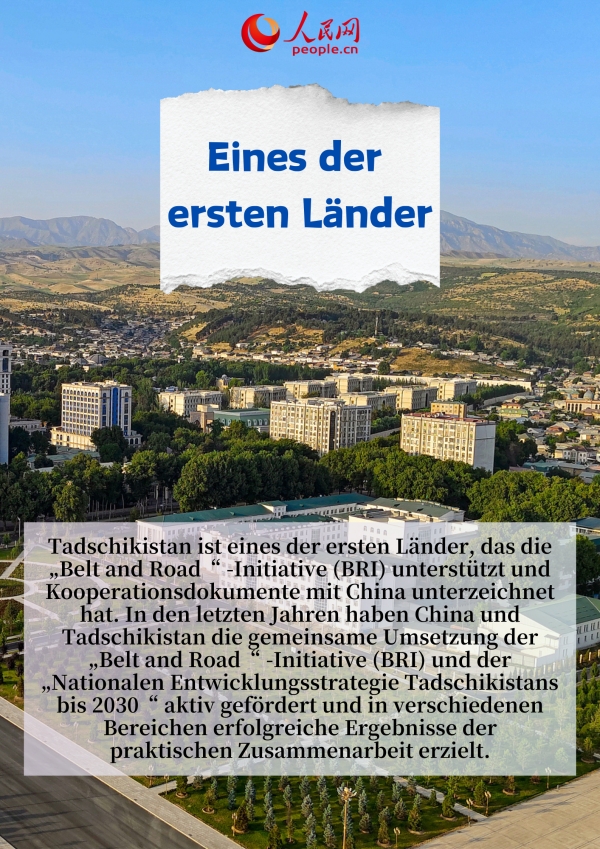 Erfolge der Zusammenarbeit zwischen China und Tadschikistan