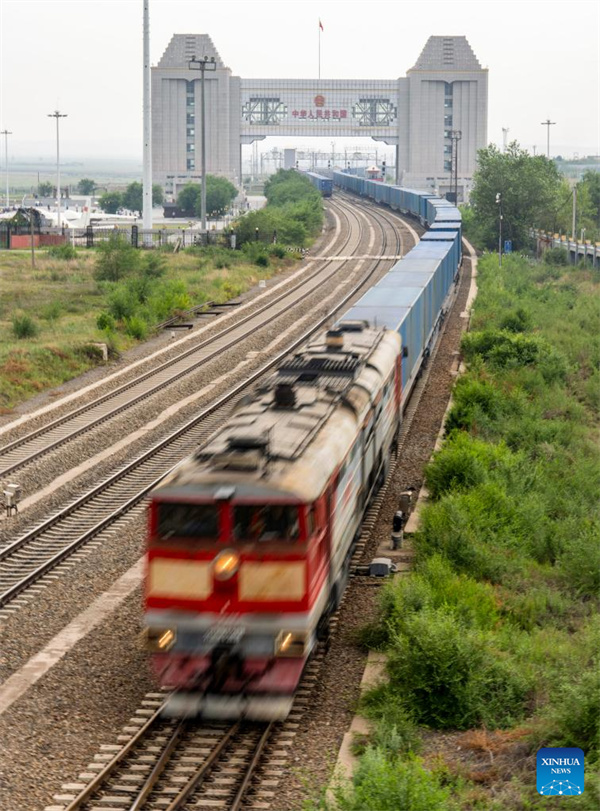 Im Containerbahnhof Manzhouli 2.327 Güterzugfahrten zwischen China und Europa umgeschlagen