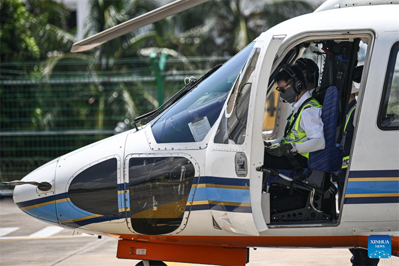 Erste Hubschrauber-Linienverbindung von Sanya nach Zhanjiang erfolgreich in Betrieb genommen