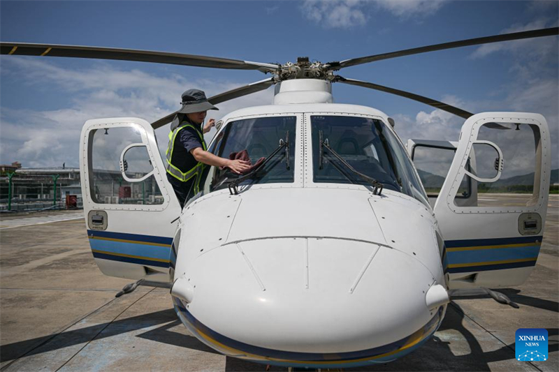 Erste Hubschrauber-Linienverbindung von Sanya nach Zhanjiang erfolgreich in Betrieb genommen