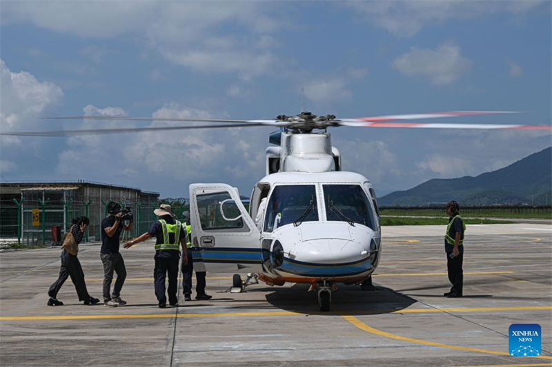 Erste Hubschrauber-Linienverbindung von Sanya nach Zhanjiang erfolgreich in Betrieb genommen