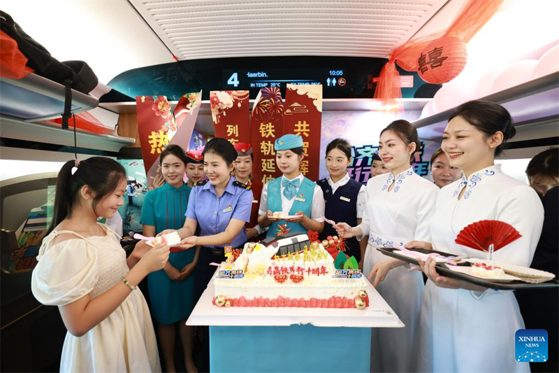 Chinas nördlichste Hochgeschwindigkeitsbahn feiert 10-jähriges Jubiläum