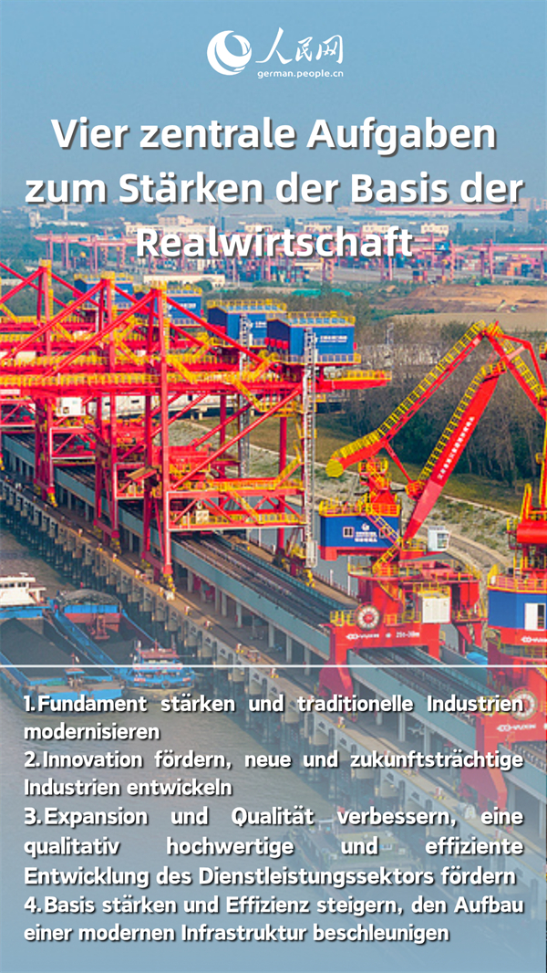 15. Fünfjahresplan legt Schwerpunkt auf Stärkung der Realwirtschaft