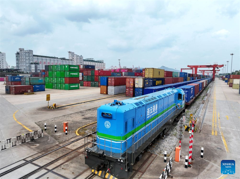 China-Kasachstan-Logistikkooperationszentrum wickelt 8.000. internationalen Güterzug ab