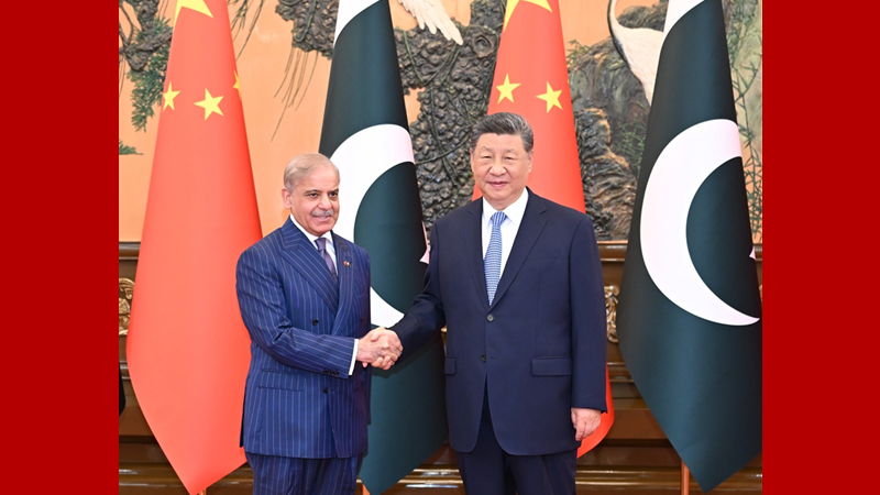 Xi Jinping trifft Pakistans Premierminister Shehbaz Sharif                    Der chinesische Staatspräsident Xi Jinping hat sich am Montagnachmittag in der Großen Halle des Volkes in Beijing mit dem pakistanischen Premierminister Shehbaz Sharif getroffen, der sich zu einem offiziellen Besuch in China aufhält.