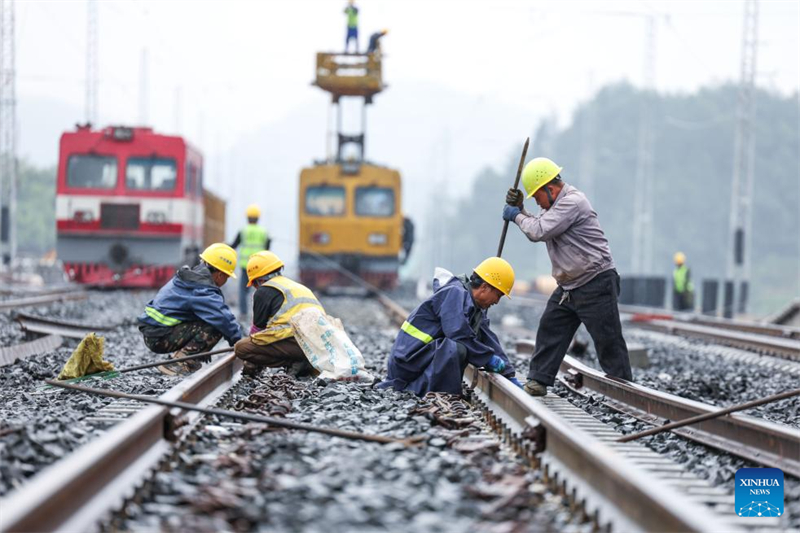 Langschienen auf Verlängerung der Wengma-Bahn fertig verlegt